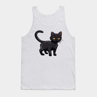 Black Cat Tank Top